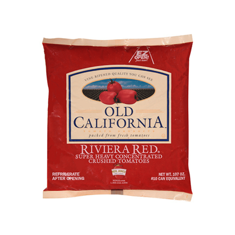 Old California Riviera Red Super Heavy Concentrated Crushed Tomatoes