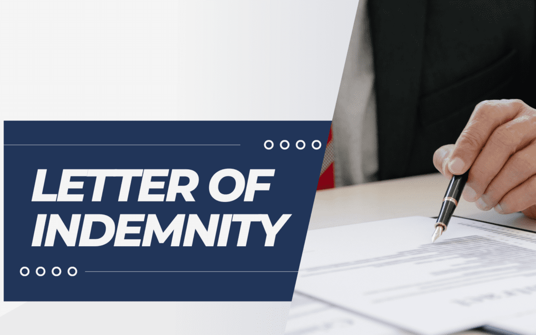 Letter of Indemnity