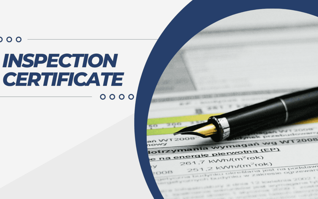 Inspection Certificate