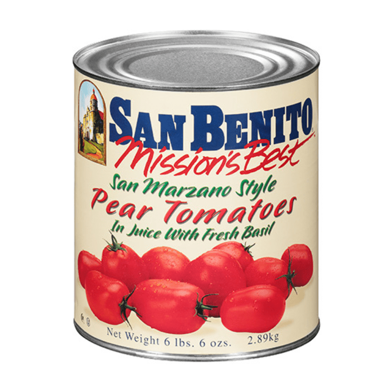 San Benito Mission’s Best San Marzano Style Whole Peeled Pear Tomatoes